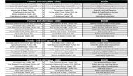 Calendário Campeonato de Sub-23