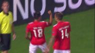 PAOK-Benfica: Salvio faz o 1-4 de penálti (imagens TVI/Eleven Sports)