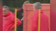 Tensão no treino do Manchester United entre Mourinho e Pogba