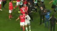 VÍDEO: a confusão no final do Sporting-Benfica que levou à expulsão de Rafa