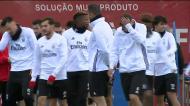 Benfica: Salvio foi a grande novidade no último treino 