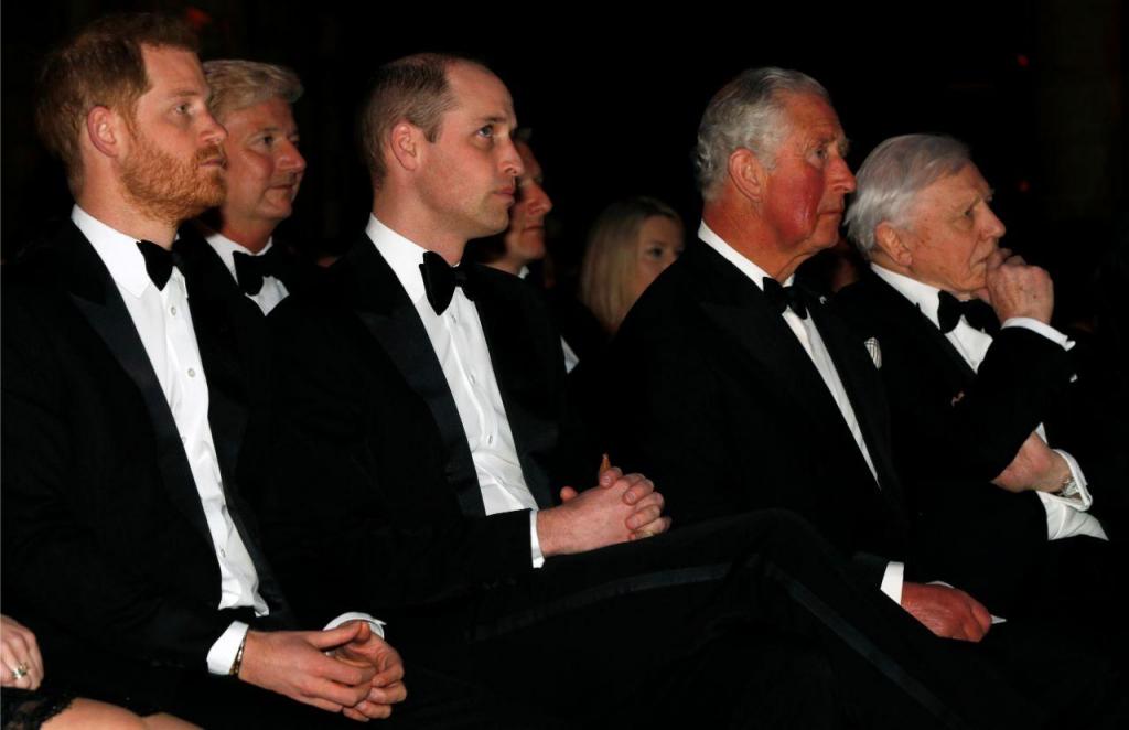 Príncipe Harry, príncipe Carlos e príncipe William