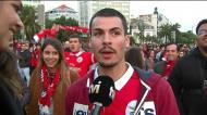  Adeptos do Benfica invadem Marquês de Pombal