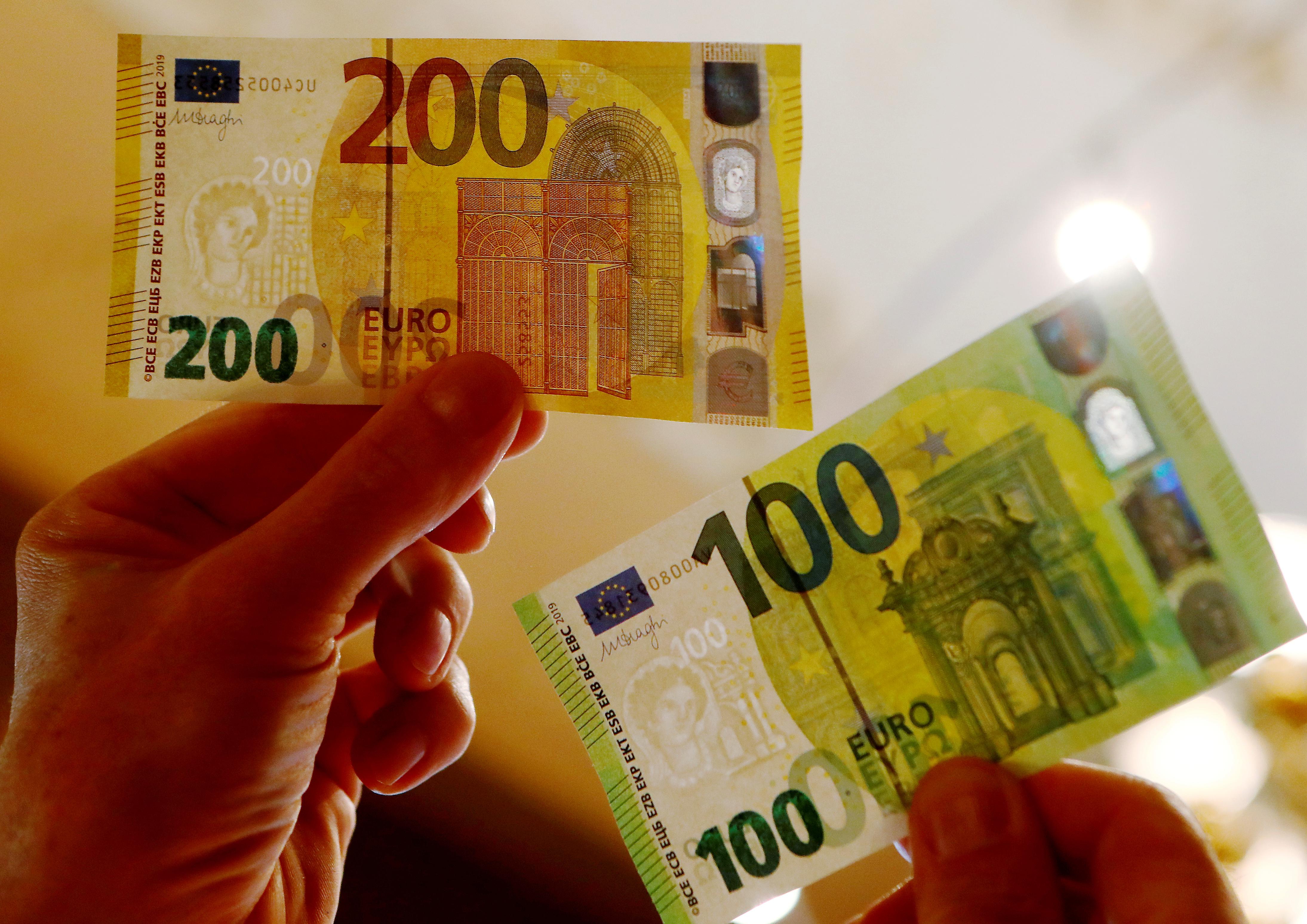 Conheça as novas notas de 100 e 200 euros que já estão em circulação