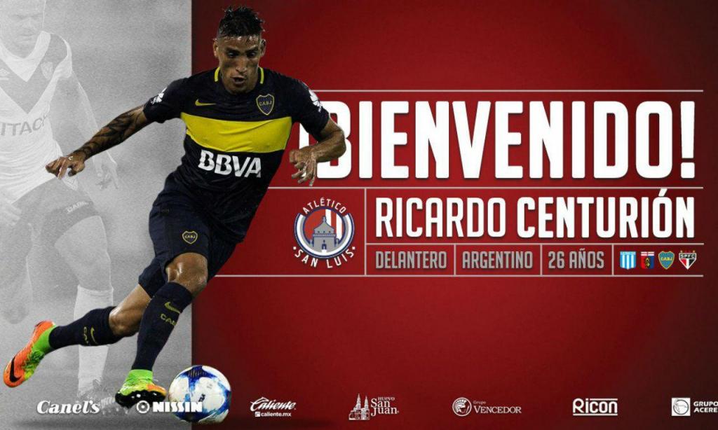 Ricardo Centurión (twitter Atlético San Luis)