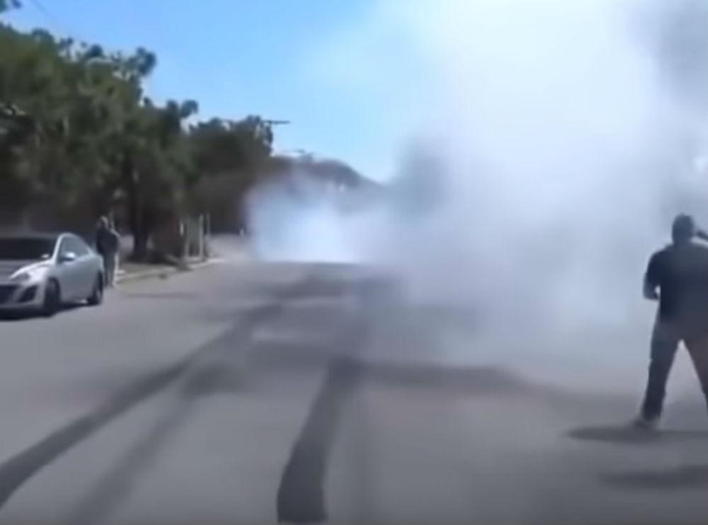 Acidente com Corvette (reprodução YouTube Crazy Cars)