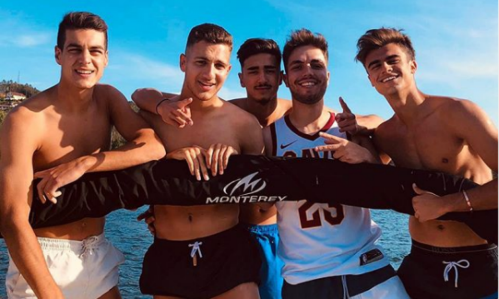 Promessas de Benfica, FC Porto e Sporting passam férias juntos (Instagram Dalot)