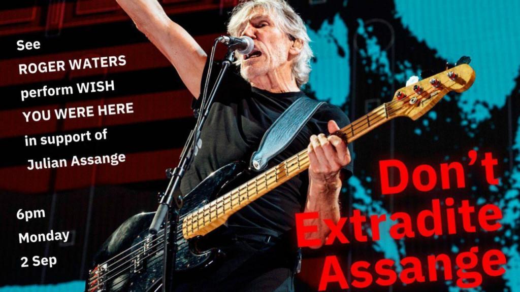 Roger Waters contra a extradição de Julian Assange