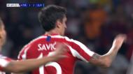 VÍDEO: Stefan Savic reduz para o Atlético de Madrid (1-2)