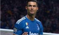 Gesto de Cristiano Ronaldo (Transmissão Eleven Sports)