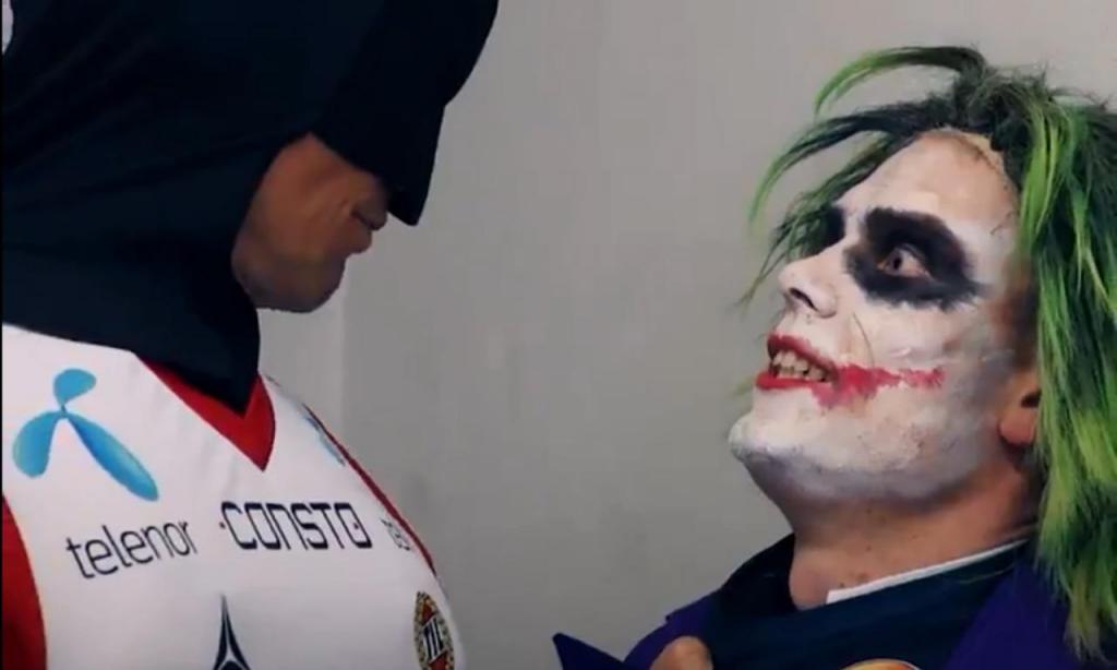 Batman e Joker reencontram-se na Liga da Noruega (Twitter)