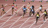 Mundiais atletismo: final estafeta feminina 4x100 (AP)