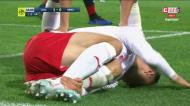 O penálti cometido por José Fonte no empate do Lille