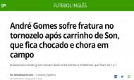 Como a imprensa internacional viu a lesão de André Gomes