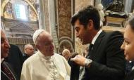 Paulo Fonseca com o Papa Francisco 