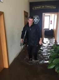 Centro de treinos da Académica inundado