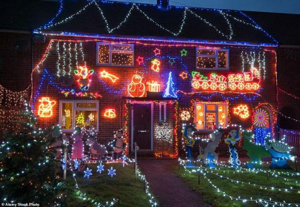 As luzes de Natal mais impressionantes nas casas da Grã-Bretanha