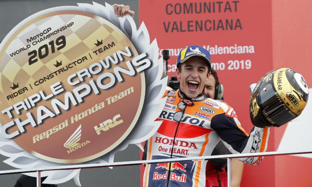 Marc Márquez campeão do mundo de MotoGP pela sexta vez (AP Photo/Alberto Saiz)