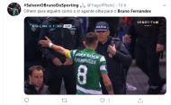 Memes sobre a conversa de Bruno Fernandes com a polícia (twitter)