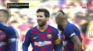 Dois deslizes numa só jogada e Messi completa hat-trick em 26 minutos