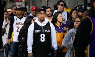 Última homenagem a Kobe Bryant, no Staples Center, a 24 de fevereiro (AP)