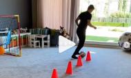 Toni Kroos a treinar em casa