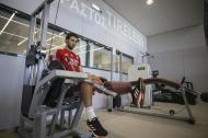Benfica fez bateria de testes e trabalho de ginásio (Fotos SLB)
