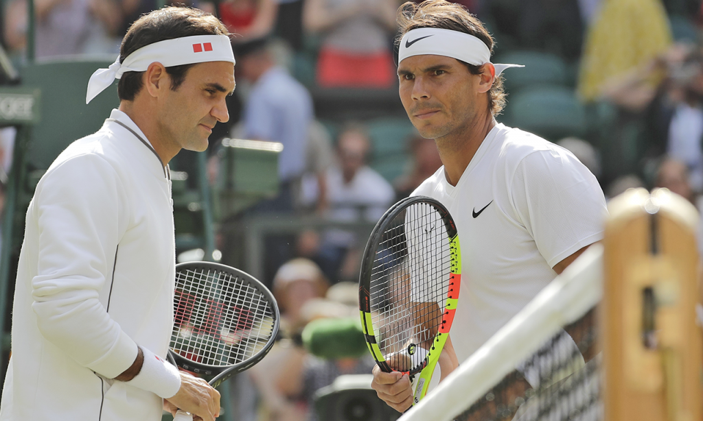 Roger Federer e Rafael Nadal (AP)