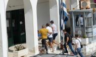 Harry Maguire levado a tribunal em Syros (EPA/STR)