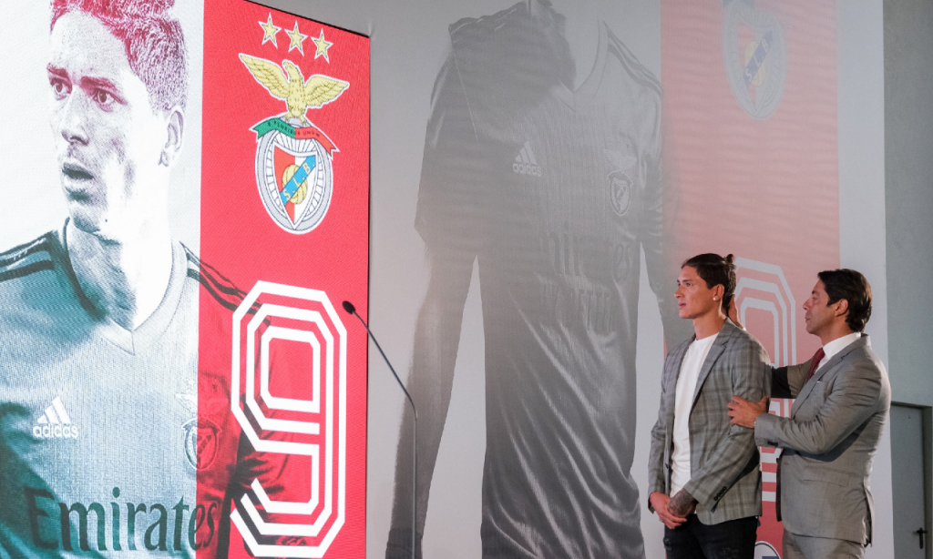 Darwin Nuñez apresentado como reforço do Benfica (Rui Minderico/LUSA)