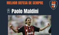 Maldini eleito melhor defesa de sempre pelos leitores do Maisfutebol