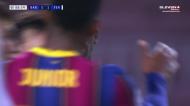 Dembélé fecha goleada do Barça após assistência de Messi