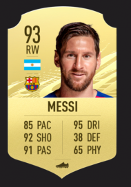 1. Messi, 95 de drible