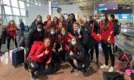Renato Sanches cruzou-se com a equipa feminina do Benfica no aeroporto