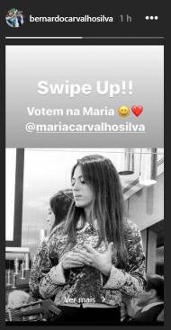 Bernardo Silva apela ao voto na irmã em concurso de fado (instagram)