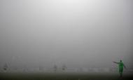 Nevoeiro intenso no CSKA Sofia-Young Boys