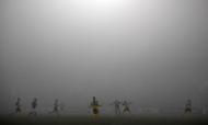 Nevoeiro intenso no CSKA Sofia-Young Boys