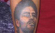 Monzón tatuou Maradona no braço