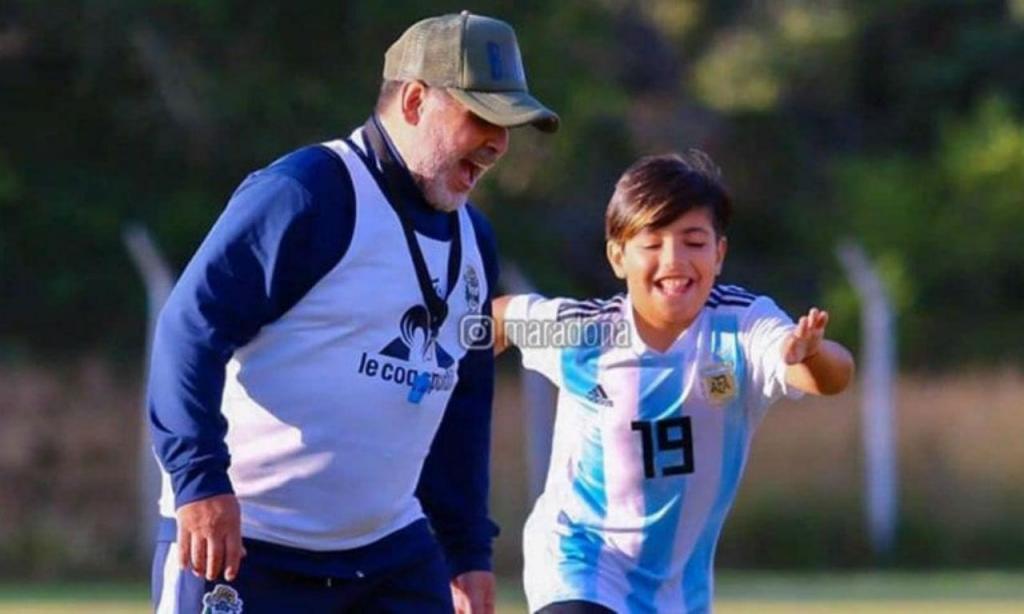 Maradona e Benjamin Aguero