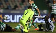 Taça da Liga: Sporting-FC Porto, Marega atira ao poste (Paulo Cunha/LUSA)