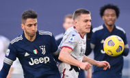 Bentancur e Ravaglia no Juventus-Bolonha (Fabio Ferrari/AP)