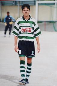 Diogo Tavares nas camadas jovens do Sporting (arquivo pessoal)