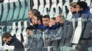 Cristiano Ronaldo começou o Juventus-Lazio no banco (Alessandro Di Marco/EPA)