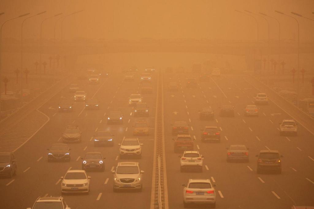 Tempestade de areia em Pequim