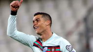 Cristiano Ronaldo fez o 1-2 no Luxemburgo-Portugal (Olivier Matthys/AP)