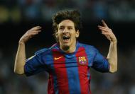Primeiro golo de Messi pelo Barcelona (AP Photo/Bernat Armangue)