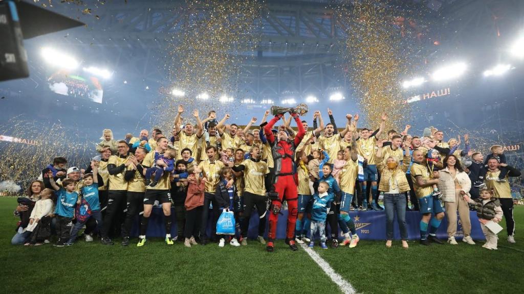 Zenit campeão na Rússia pelo terceiro ano consecutivo