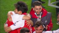 Festa e lágrimas dos jogadores do Sp. Braga após conquista da Taça