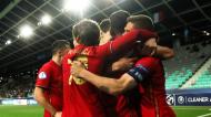 Euro sub-21: Portugal festeja o 3-1 ante Itália (Sandi Fiser/EPA)