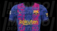 A nova camisola do Barcelona para a Liga dos Campeões